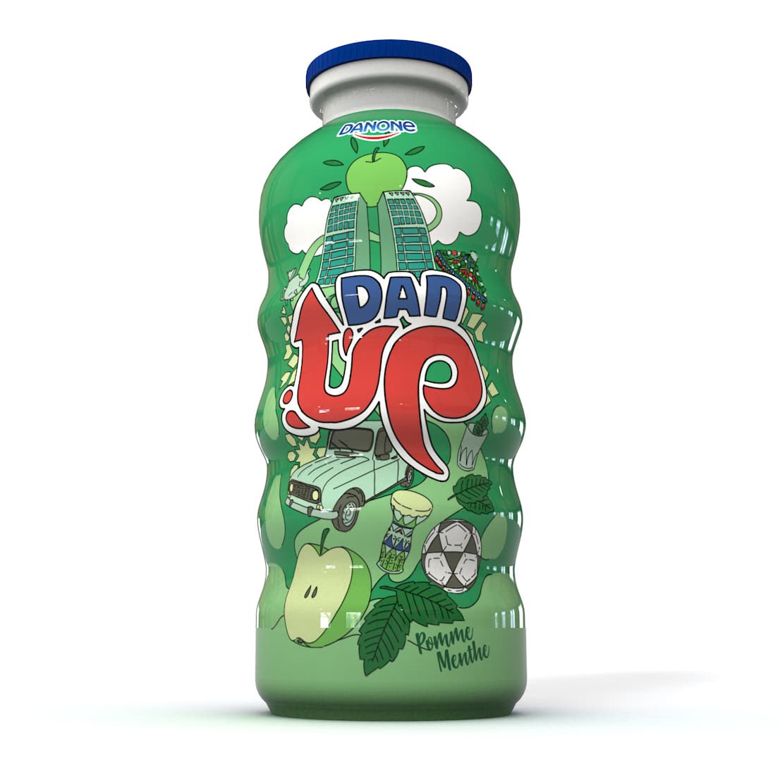 DANUP bottle 3D render 1