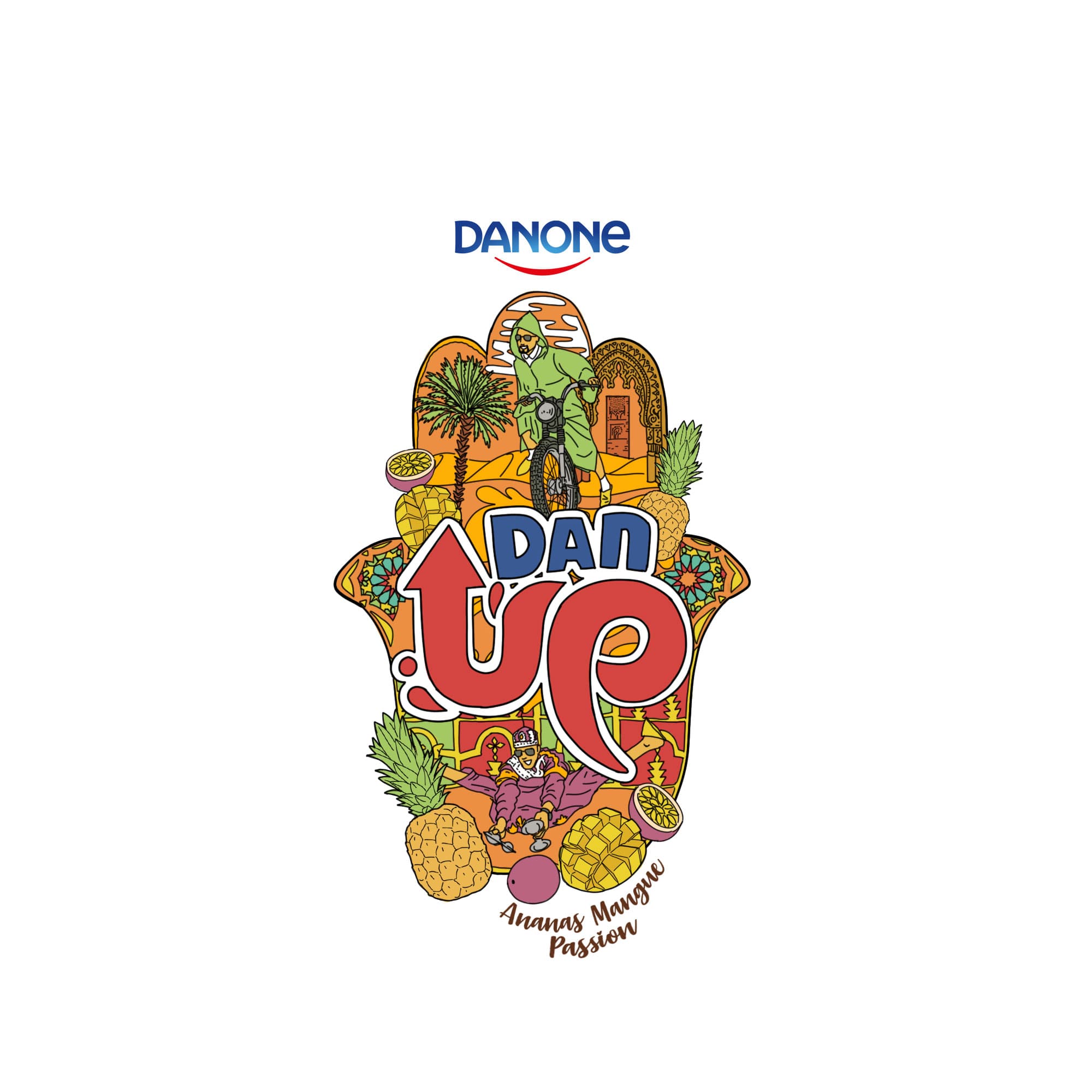 DANUP tropical flat illustration variant