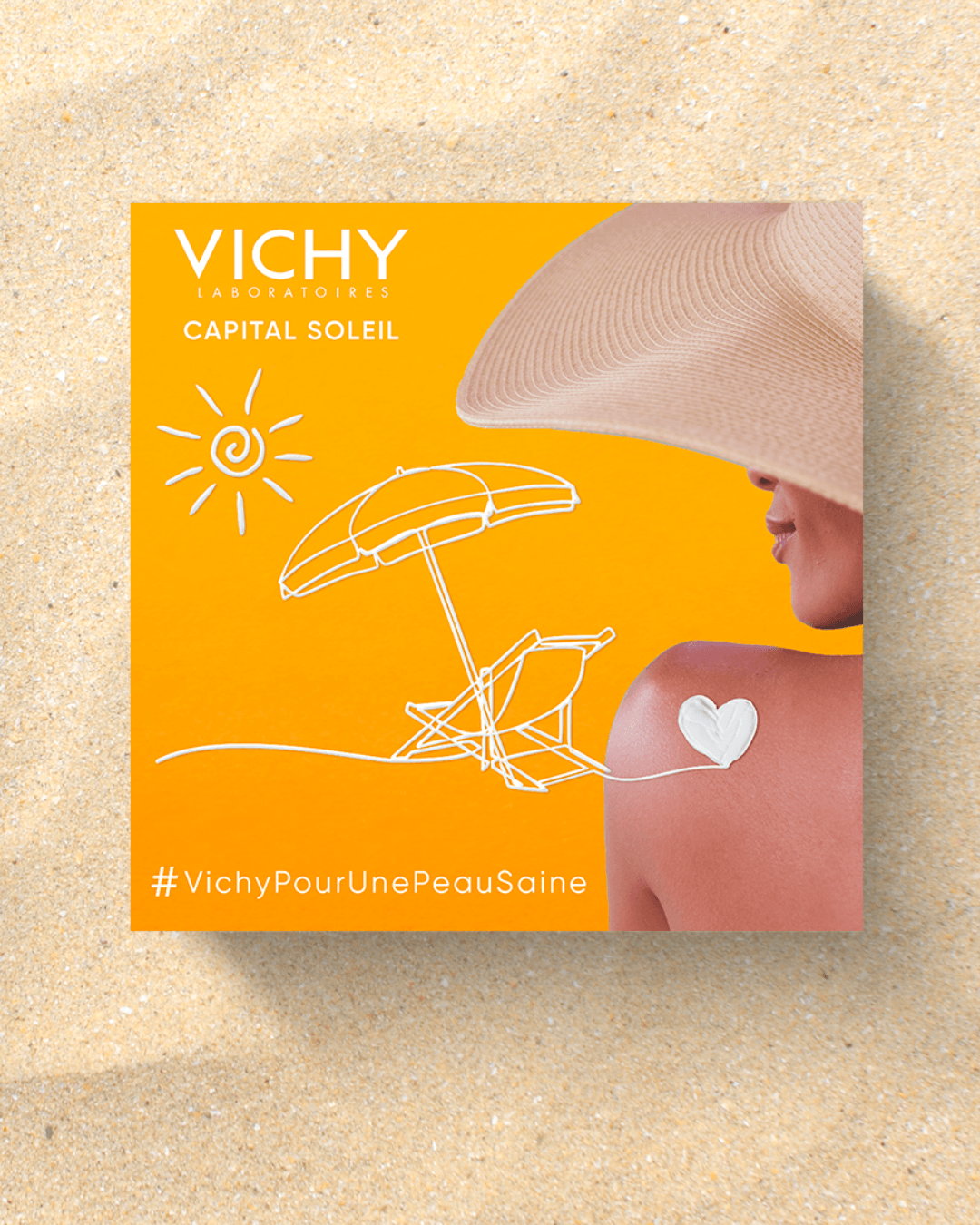 Vichy summer box campaign key visual